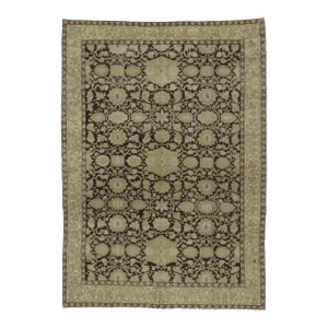 Antique Indian Agra Rug - 08'03 X 11'06