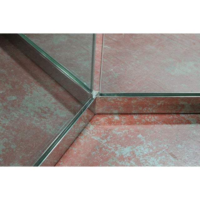 Mid-Century Modern 1970s Leon Rosen for Pace Glass and Chrome Dining Table For Sale - Image 3 of 5