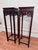 Vintage Monumental Asian Ming Style Solid Rosewood Plant Stands, a Pair For Sale In Houston - Image 6 of 14