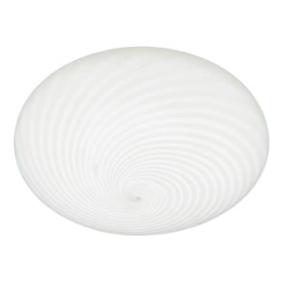 Swirl Murano Glass Flush Mount, Italy, 1970s For Sale