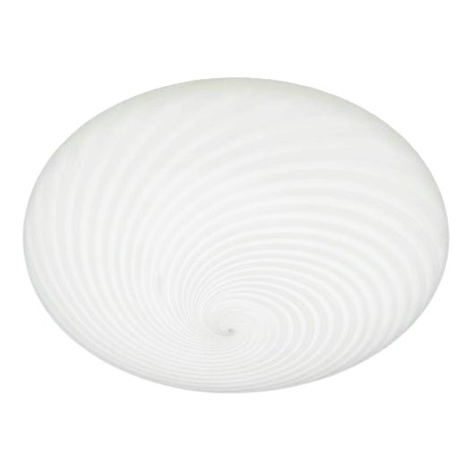 Swirl Murano Glass Flush Mount, Italy, 1970s For Sale