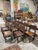 Striking set of twelve Spanish Monastic Revival chairs, dating to the late 19th century (circa 1880). Crafted in solid...