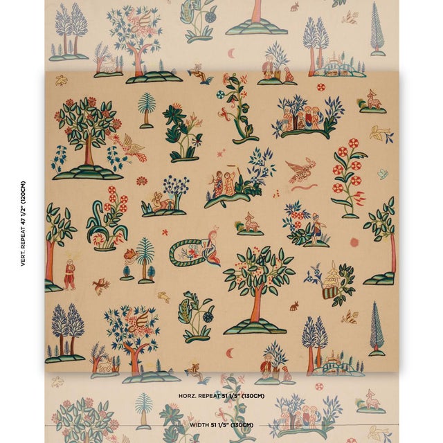 Garden Fantasie in document is an enchanting large-scale design that features naive fantastical flora and fauna, all...