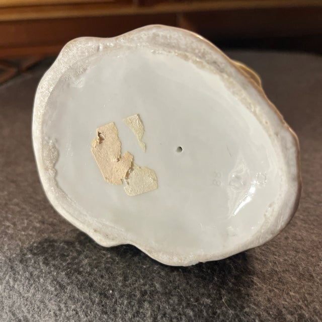 White Antique Continental Porcelain Figurine of Old Mother Goose For Sale - Image 8 of 12