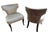 Mid Century Modern Designer T Back Ebony Side Chairs Newly Reupholstered - Pair For Sale - Image 10 of 10