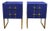 Blue Glass Bedside Tables by Justfurnituress, Set of 2 For Sale - Image 13 of 13