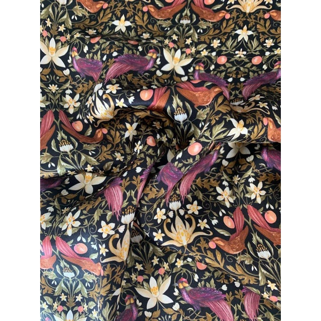 Silk Pillowcase Made With Liberty Fabric Forbidden Orchard For Sale - Image 4 of 6