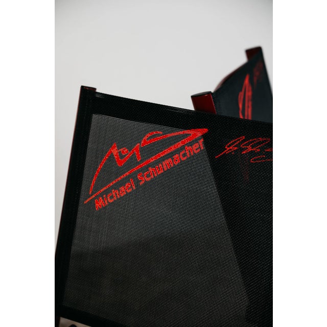 F1 Memorabilia Folding Chairs in tribute of Michael Schumacher, 2000s, Set of 2 For Sale - Image 10 of 12