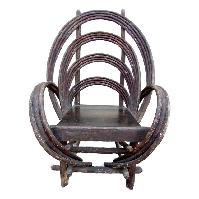 Antique Folk Art Bentwood Twig Chair For Sale