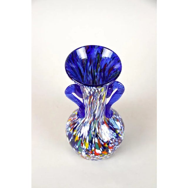 Mid-Century Italian Vase in Murano Glass by Fratelli Toso, 1940s For Sale - Image 4 of 15