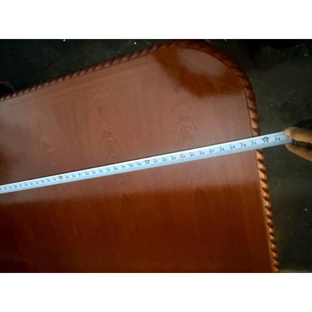 Vintage Chippendale Style Ball and Claw Feet Double Pedestal Dining Table For Sale - Image 14 of 17