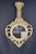 1960s 1960 Italian Art Nouveau Style Hand Carved Hand Painted Gilded Round Mirror For Sale - Image 5 of 18