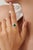 1.24ct Round Emerald Vintage Diamond Cocktail Ring in 14k Yellow Gold Size 8 For Sale - Image 10 of 15
