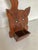Shabby Chic Folk Art Cat Wall Pocket Fireplace Match Caddy For Sale - Image 3 of 6
