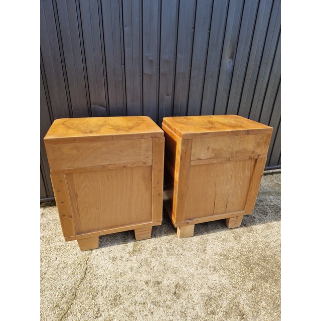 Art Deco Bedside Tables, 1930s, Set of 2 For Sale - Image 15 of 16