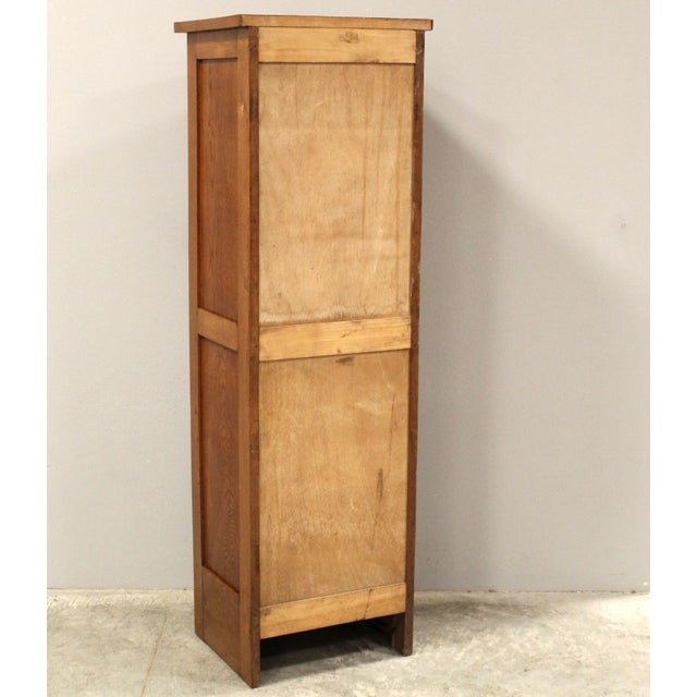 Wood Vintage Filing Cabinet in Oak, 1920s For Sale - Image 7 of 10