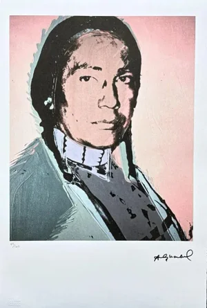 After Andy Warhol, Russell Means Pink , 1980s, Lithograph