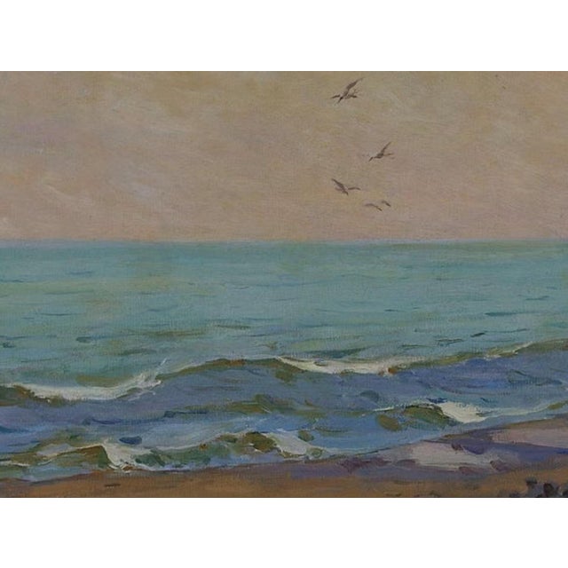 Original Seascape Oil Painting, Ukrainian Artist, 1954 75-100 For Sale - Image 6 of 6