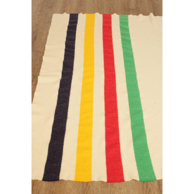 Vintage Hudsons Bay 4 Point Wool Blanket Chairish