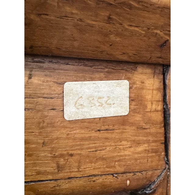 19th C French Draper’s Table Farmhouse Harvest Work Table 83” For Sale - Image 9 of 18