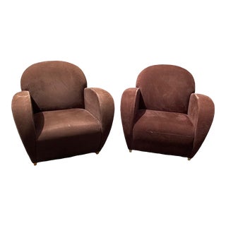 Loewenstein Club Lounge Chairs - a Pair For Sale