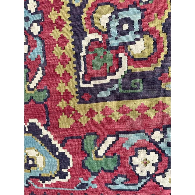 Large Vintage Transylvanian Kilim Rug, 1970s For Sale - Image 9 of 17