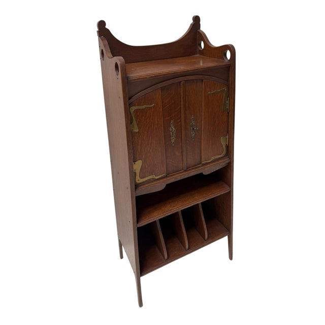 Stunning and elegant Arts & Crafts Art Nouveau cabinet. Design by H.P. Mutters & Zoon Den Haag. Striking Dutch design from...
