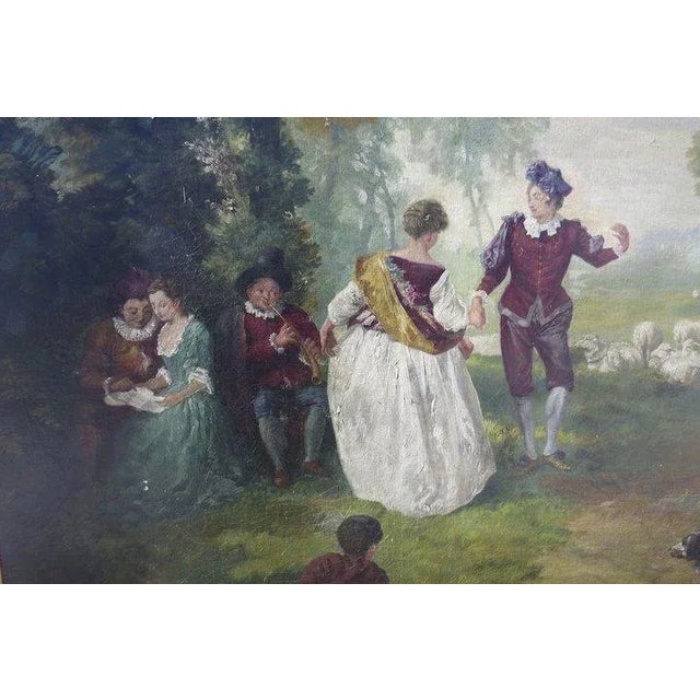 Paint 1920s French Oil on Board Paintings - a Pair For Sale - Image 7 of 8