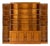 Vintage Art Deco Bookcase in Flamed Maple and Ebonized Wood, Italy, 1970s For Sale