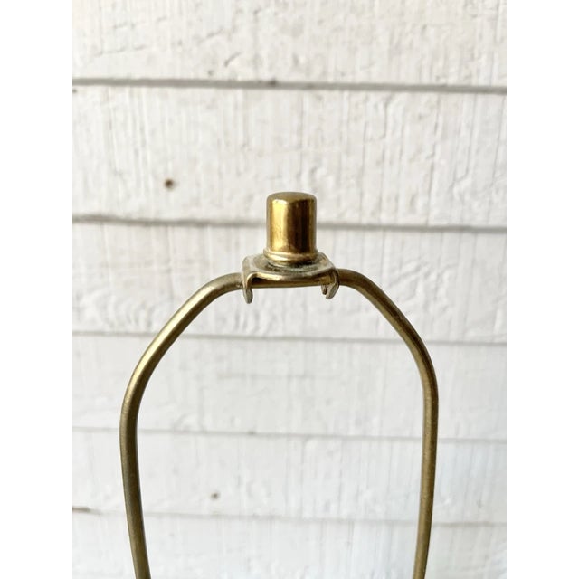 Dresden 1970s Vintage Pair of Cut Rose Flower Crystal Oval Gold Brass Lamps For Sale - Image 10 of 12