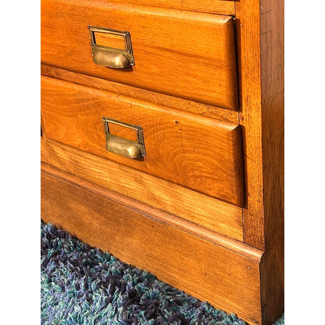 20-Drawer Filing Cabinet, Italy, 1950s For Sale - Image 4 of 18