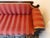 Antique Late Regency William IV Mahogany Settee in Clarence House Wool Stripe For Sale - Image 11 of 13
