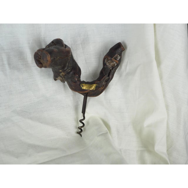 1940s French Grapevine Corkscrew With Brass Mark For Sale - Image 6 of 13