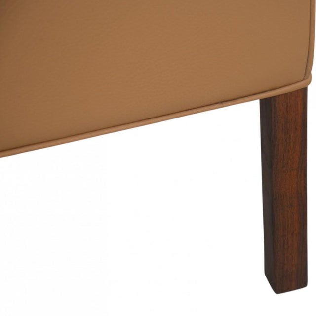 Beige 2207 Chair in Beige Leather by Børge Mogensen, 1990s For Sale - Image 8 of 18