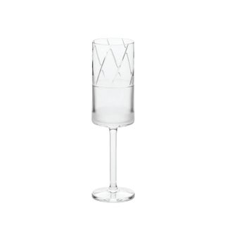 Irish Handmade Crystal No II Champagne Flutes by Scholten & Baijings for J. HILL's Standard, Set of 2 For Sale
