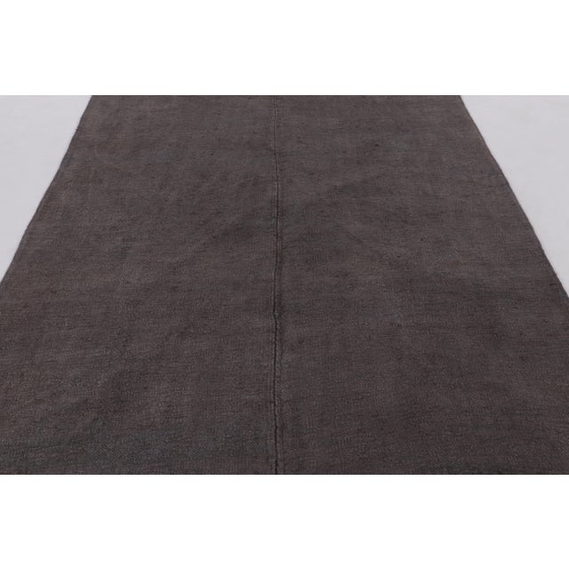 Rug & Kilim Vintage Anatolian Turkish Solid Rug in Brown Tones - Rug & Kilim For Sale - Image 4 of 9