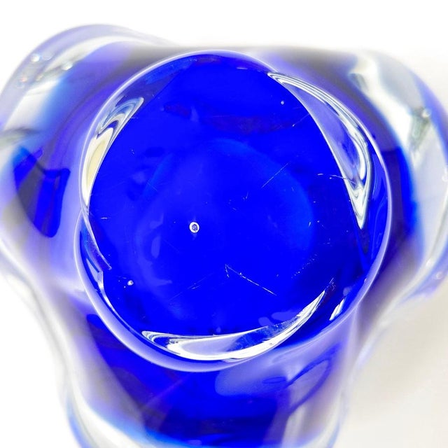 1960s Vintage Blue Murano Glass Ashtray, 1960s For Sale - Image 5 of 12