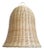 Raw Wicker Bell Organic Modern Coastal Pendant Light Small For Sale