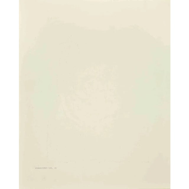 Gluttony - Purgatory, Plate- 23 - is a woodcut print realized in 1963 for a series illustrating the Medieval poem of the...