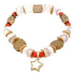 Radiant Harmony Star Beaded Bracelet For Sale