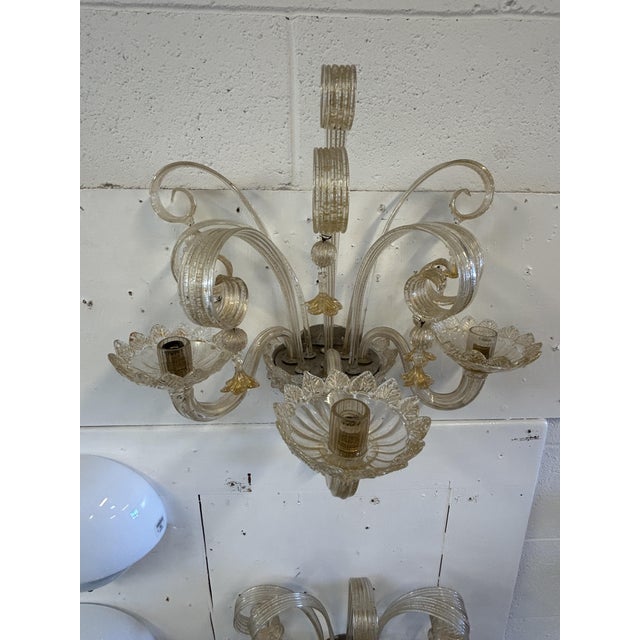 Wall Lamps from Barovier & Toso, 1925, Set of 2 For Sale - Image 4 of 12
