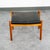 Mid Century Modern Ottoman Stool Swivel Black Solid Oak Wood Tufted Spottrup MCM For Sale - Image 12 of 12