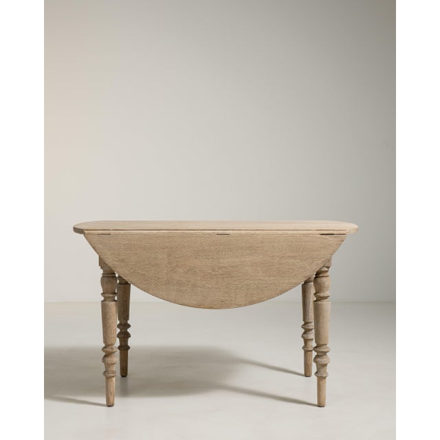 Oak Drop-Leaf Table, Antique, France, 19th Century For Sale - Image 9 of 13