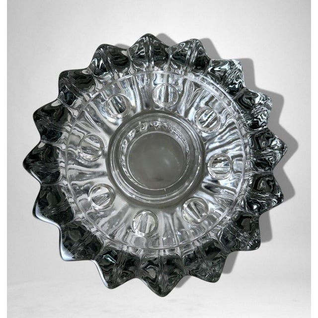 Mid-Century Modern Art Deco Pierre D’Avesn Flower Holder / Glass Bowl For Sale - Image 3 of 18