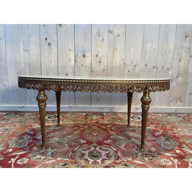 Artist: None Period: 20th century Style: Louis 16th, Directory Condition: Perfect condition Material: Marble Length:...