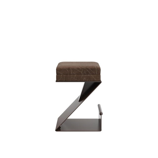 Not Yet Made - Made To Order Lombard Bar Stool by Porus Studio For Sale - Image 5 of 12