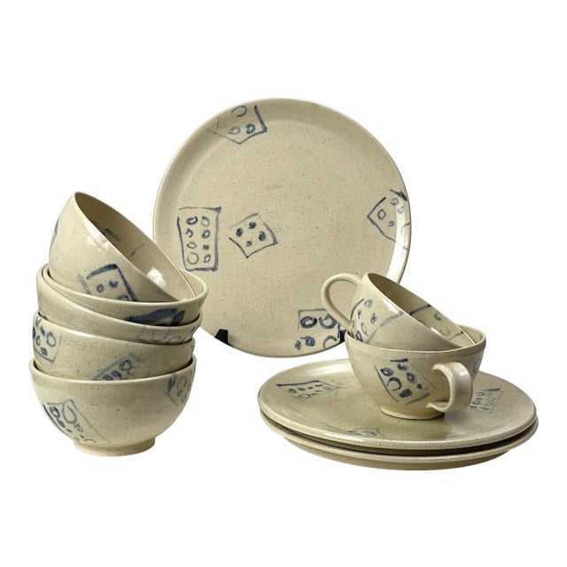 1986 “Big Structure” Porcelain Art Set by Carole Armstrong, Signed For Sale