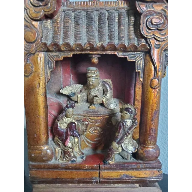 Qing Dynasty Chinese Architectural Temple Elements - a Pair For Sale - Image 4 of 11