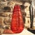 Vintage Vase in Murano Glass by Sergio Costantini. Stunning craftsmanship, entirely handmade. Red and Orange colours....