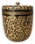 Port 68 Modern Round Ceramic Leopard Print Box For Sale